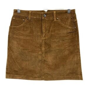 Gap Jeans Womens 8 Brown Corduroy Pants Stretch Mid Rise Tan 328814-00-1 05/07